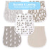 5 Pack Set, Burp Cloths for Baby Boys and Girls - Combed Cotton Baby Burp Extra Absorbent & Soft Burping Cloth, Burp