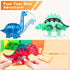 3-5, 3D 5-7, 3+ 4-8 8-12 Dinosaurs Egg Toys Magnetic Tiles Dinos for Kids Magnet Movable Animals Construction Tile