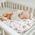 Watercolor Bear Rainbow Blue Baby Nursing Pillow Covers for Boy Cute Bears Moon Stars Clouds Nursing Slipcovers