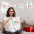 AryiHitt 78PCS Set Baby Bib Bodysuit Baby Shower Baby Shower Game Sign Baby Feede Bib Newborn Bodysuit Fabric Marker