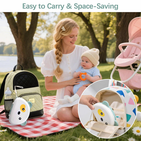 Set 7 in1 Baby Bottle Brush - Travel Bottle Cleaner Kit with Silicone Brush, Nipple Brush, Straw Brush, Bottle Drying