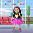 18 Inch American Doll Clothes and Accessories, Doll Travel Skating Sport Playset (Doll Not Included)