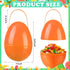 6 10 Inch Funtery Pcs Jumbo Easter Eggs Plastic Giant Easter Eggs with Handles, Clear Large Baskets Fillable Big Bunny