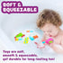 6 Pack Tub Works Tools Mold Free Bath Toys, | Sealed, No Hole Bath Toys Design Keeps Moisture Out | Soft, Squeezable