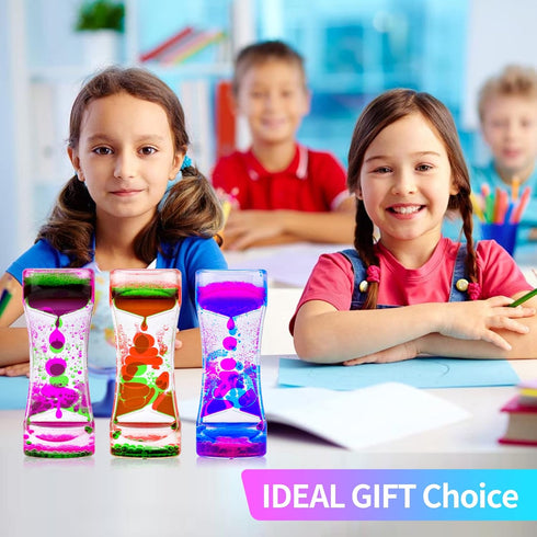 ZHBWOW-10 Pack Liquid Motion Bubblers for Sensory Play, Fidget Toys for Kids and Adults, Easter Basket Fillers, Desk