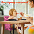 6-36 Hook On High Chair - Portable & Foldable for Babies Months, Family & Travel Use with Carry Bag(Rose Red)