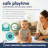 (38"x26"x1.25"), 1.25" Hiccapop Playard Mattress Pad Playpen Pad, Portable Crib Mattress with Carry Bag, Thick