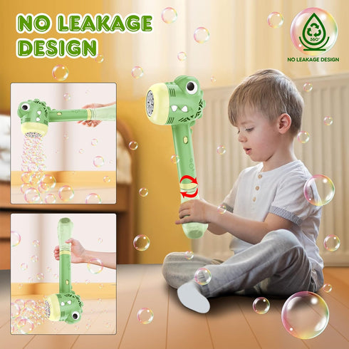 Bubble Machine for Kids, Outdoor Toys for Toddlers Age 3-5, Battery Operated Bubble Wand for Easy Outdoor Use