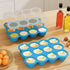 12 2.5oz Samuelworld Baby Food Storage Container, Portions x - BPA Free Silicone Freezer Tray with Clip-On Lid