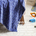 CREVENT 30"X40" Lightweight Fuzzy Plush Baby Blanket for Boys, Infant Toddler Newborn Crib Cot Stroller - Blue Dinosaur