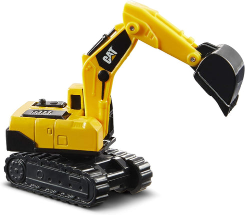 CAT Construction Toys 3 Pack Vehicles - Die Cast Metal Steam Roller, Excavator, Wheel Loader for Ages 3+