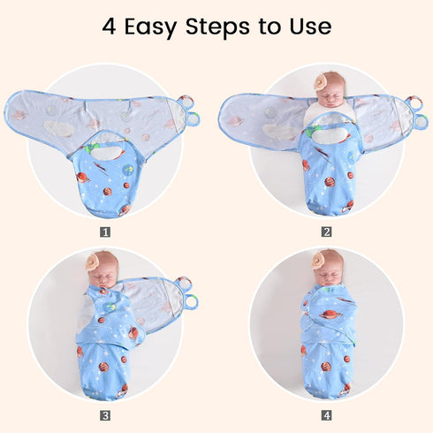 100% 3 Pack 0-3 david's kids Cotton Baby Swaddle Wrap for Months, Soft Breathable Swaddle Blanket for Newborn Infant
