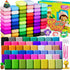 Ixiaoyoo Air Dry Clay for Kids, 104 Colors DIY Magic Modeling Clay
