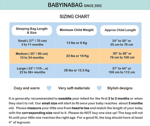 BABYINABAG Summer Model Baby Sleeping Bag and Sack, Plush Minky Dot, Small (3-11 mos)