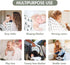 6 Pack GLLQUEN BABY Receiving Blanket Boy Cotton Muslin Swaddle Blankets Girl Newborn Squares Breathable & Soft Thin