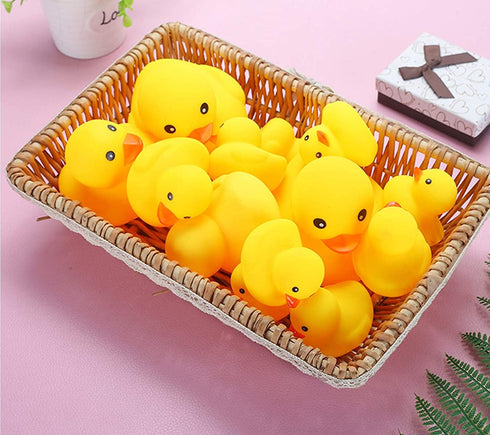 umbresen Yellow Rubber Ducks, Preschool Bath Toys for Baby Shower, Infants, Toddlers, Car Pool Float, Halloween Party
