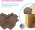 KidKusion Table Cushion, Made in USA, 16 Feet Edge + 4 Corners, Brown Baby Proof Furniture Guards