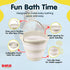 DOLU NUVE 6 DOLU Foldable Baby Bath Bucket, Compact Toddler Wash Tub, Portable and Space Saving Design Ideal for Ages