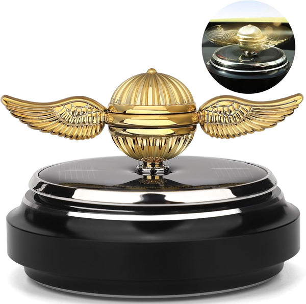 Car Solar Energy Fidget Spinner Toy for Kids & Adults, Sunshine Powered Spinning Top for Stress Relief & Decor