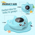 Baby Bath Thermometer - BabyElf Safety Bathtub Thermometer - Floating Bathing Toy for Infant - New Upgraded Mute Visual Alert, Gift for Mom and Newborn Only for Fahrenheit