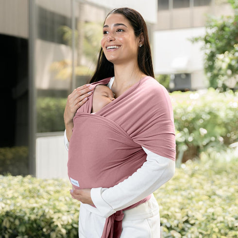 Compact Baby Wrap Carrier & Changing Pad Bundle by Comfy Cubs