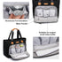 Diaper Bag Tote with 16 Inch Laptop Compartment, Large Crossbody Toddler Bag for Mom (Black)
