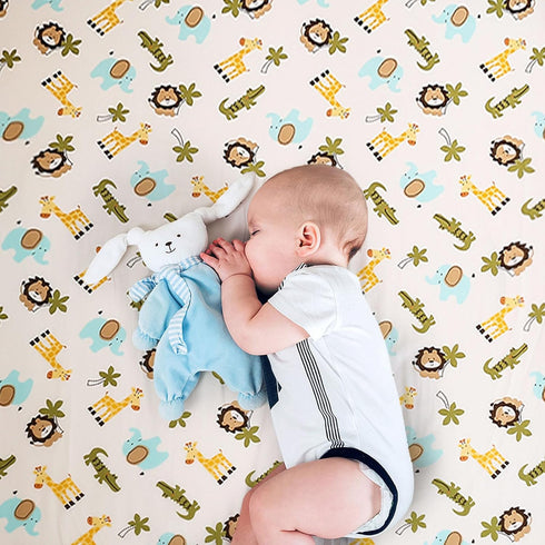 Set, 3 Set Set, Wowelife Safari Crib Bedding Piece Safari Baby Bedding Brown, Premium Baby Crib Bed Breathable and Soft