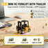 1/64 Controled,2-in-1 Hook,10CH RC Forklift Toy,Mini Forklift Remote Control & Phone App Transformable Lift Fork
