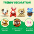 32Pcs Mini Plush Animals Toy Set - Assortment Bulk Stuffed Keychain Party Favors for Kids