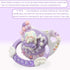 CutiePlusU Adult Size Pacifier DIY Big Shield Pacifier - White Purple