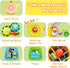 7-in-1 18+ 9 Activity Cube Drum Montessori Toys for Baby Months, Busy Toys for Toddlers with Sensory Shape Blocks