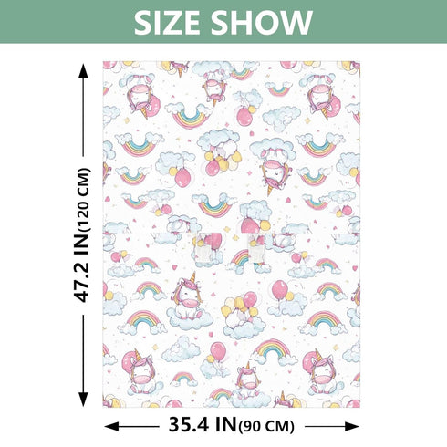 Mazeann Unicorns Rainbow Cute Car Seat Cover Baby Breathable Soft Infant Carseat Covers Canopies Babies Carrier Covers
