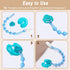 4 Pack 100% Silicone Pacifier Clip Adapter Ring for Philips Avent Soothies, Food-Grade Silicone Binky Clips Holder
