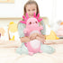 20" Auspicious beginning Cute Axolotl Stuffed Animal Plush Pillow, Soft Kawaii Cat face Pink Axolotl Body Pillow Long