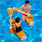 LOVEYIKOAI 4 Pcs Package Inflatable Floating Water Toys Aerated Battle Logs,Floating Bed Pool
