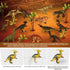 OENUX Dinosaur Toys for Kids 3-5, 12pcs Realistic Jurassic Figures Playset with Educational Booklet for Boys Girls