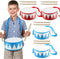 Boao 2 Pcs Kids Drum Set, 8 Inch Toddler Drum Wooden Toy