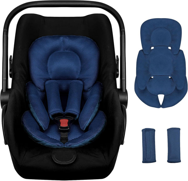 Infant Car Seat Insert for Newborn Girls Boys, Summer Mesh Baby Carseat