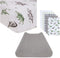 Burt's Bees Baby Unisex Baby Gift Set - Crib Sheet, Changing Pad Cover & Burp