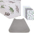 Burt's Bees Baby Unisex Baby Gift Set - Crib Sheet, Changing Pad Cover & Burp