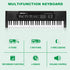M SANMERSEN Kids Music Piano Keyboard, 61 Keys with Microphone, Portable Teaching Toy for Ages 3-12, Black