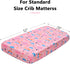 52" 28" Baby Fitted Crib Sheet Soft Microfiber x Crib Mattress Sheet for Girls Breathable Baby Bedding with Hot Air