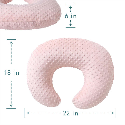 Tummy Nursing Pillow and Positioner, Breastfeeding, Bottle Feeding, Baby Sitting Support with Removable Ultra Soft