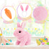 LAITYUM Set Realistic Bunny for Kids - Interactive Hopping Bunny Toy with Bunny Ears, Electric Lifelike Robot Rabbit