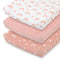 The Peanutshell Baby Changing Pad Covers Girl, Pink Minky Changing Table Sheets