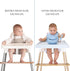 Highchair Decorative Leg Wraps, Bamboo Style Accessories, Compatible with IKEA Antilop, 4 Pre-Cut Adhesive Strips