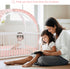 55" 27" 51" Lazyzzzz Crib Tent - Pop Up Crib Canopy with Double Zipper Self-Locked, Mosquito Net Mesh Crib Net to Keep