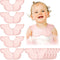 Geyoga 10 Pcs Baby Bibs, 360° Rotate Bandana Muslin Drool Bibs, Petal Bibs, Burp Gauze Cloths, Absorbent