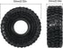 INJORA 1.0 Tires - S5 Rock Terrain Crawler Tires for TRX4M SCX24 AX24 FCX24 Upgrade Parts, 64 * 24mm