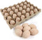 SallyFashion 24 PCS Wooden Eggs for Crafts, Fake Easter Eggs for Children